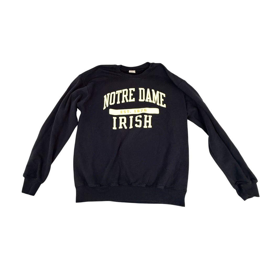 Notre Dame Fighting Irish Crewneck Sweatshirt Navy Gold Unisex Adult‎ Est. M